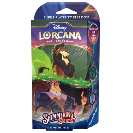 Disney Lorcana Shimmering Skies Starter Deck Emerald & Steel UK