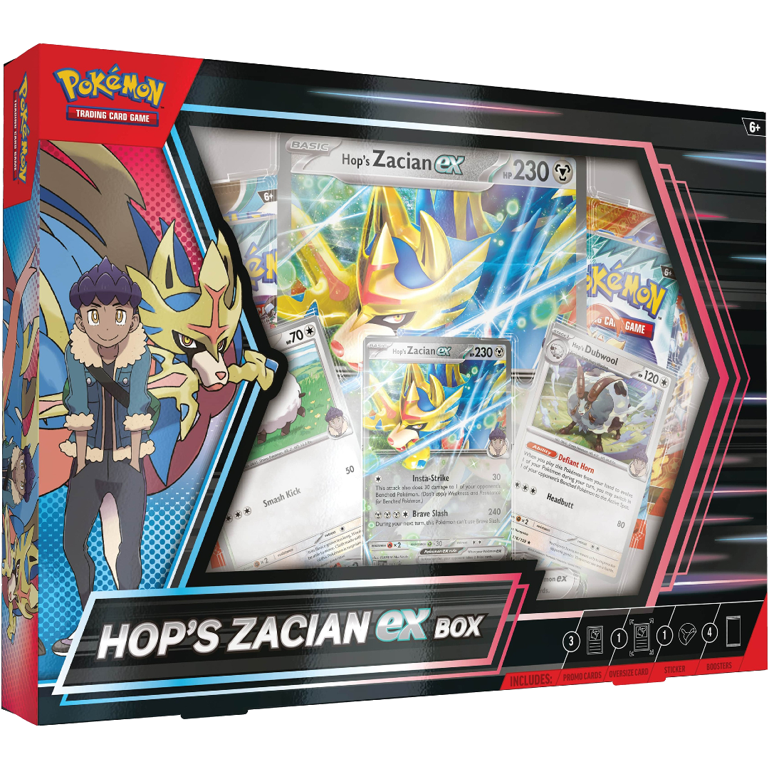 Hop's Zacian ex Box Pokémon Hop's Zacian ex Box UK