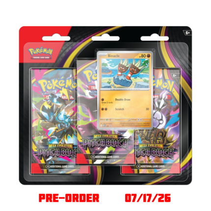 Mega Evolution Pitch Black 3-Pack Blister Early Bird Special UK